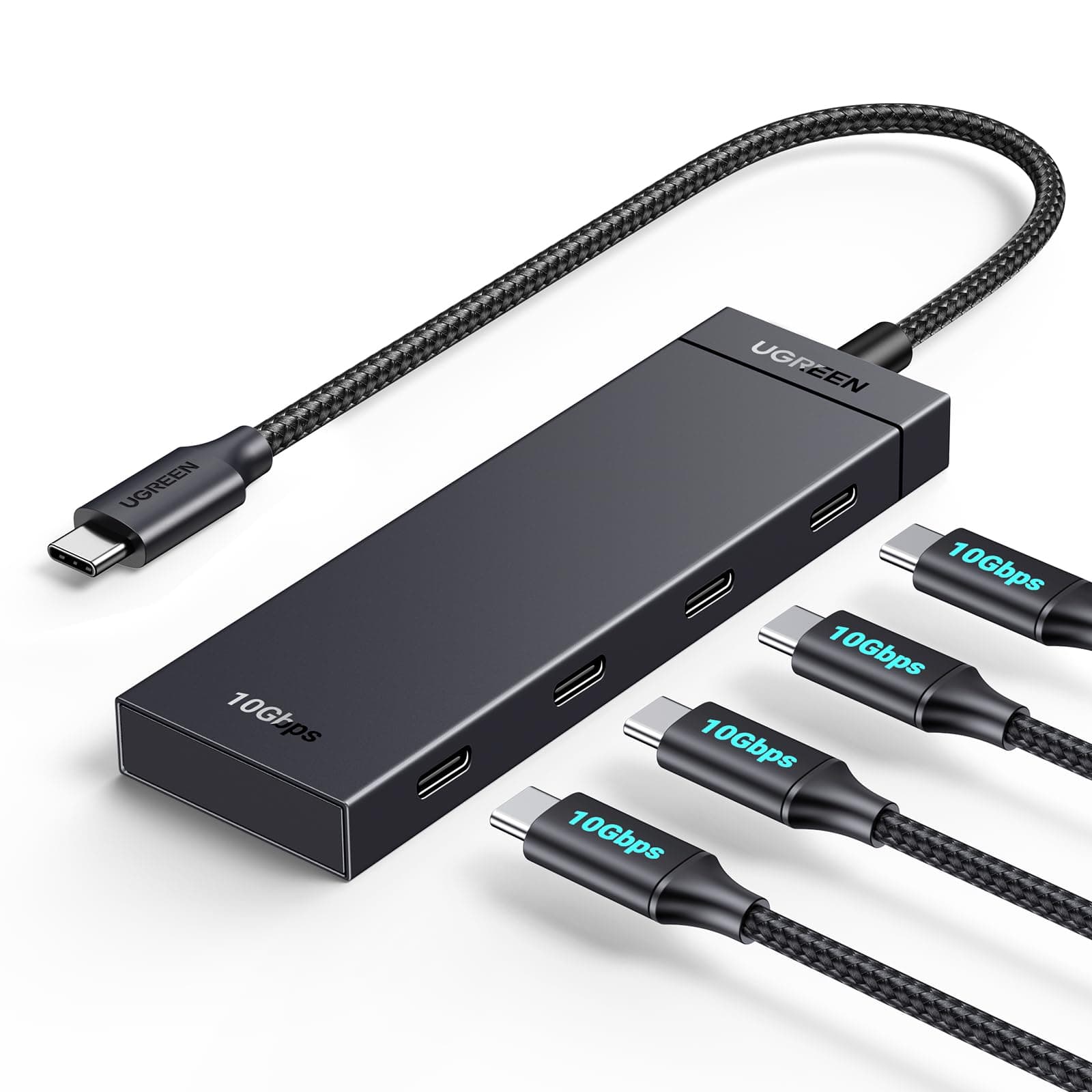 UGREEN USB C Hub 10 Gbps, Adapter mit 4*USB C 3.2 Ports, Hochgeschwindigkeits Multiport Splitter für iPhone 17 Serie, Galaxy S25 Serie, MacBook, iMac, iPad, Chromebook und mehr 4C Angebot bei HelloDeals