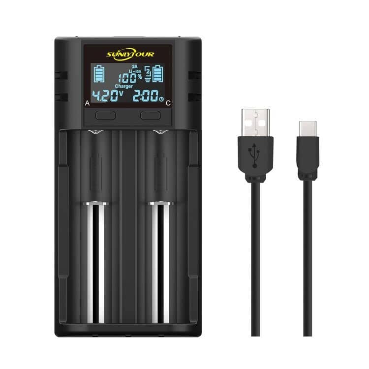 Intelligentes 21700 18650 Akku-Ladegerät, LCD 21700, 21750, 21700, 18650, Ladegerät 20700, 22700, 26650, 26700, 16340 (rcr123), 17650 17650 70 NI-MH NI-CD AA AAA Wiederaufladbarer Akku Angebot bei HelloDeals