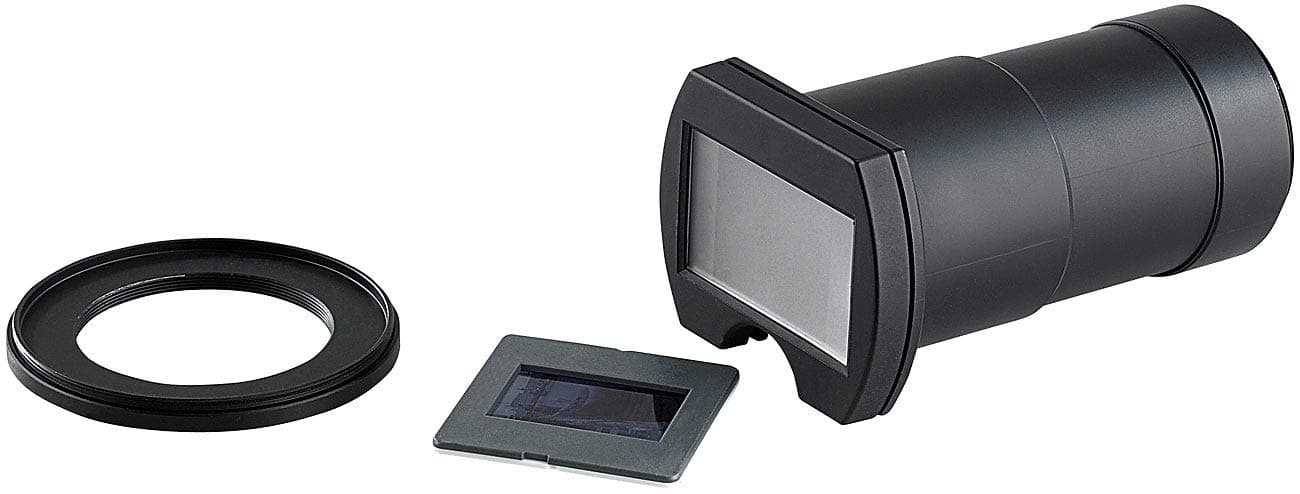 Somikon Dia-Objektiv-Aufsatz: Objektiv-Aufsatz zum Digitalisieren von Dias/Negativen (refurbished) (Dia-Digitalisier, Diaduplikator, Negativ Scanner) Angebot bei HelloDeals