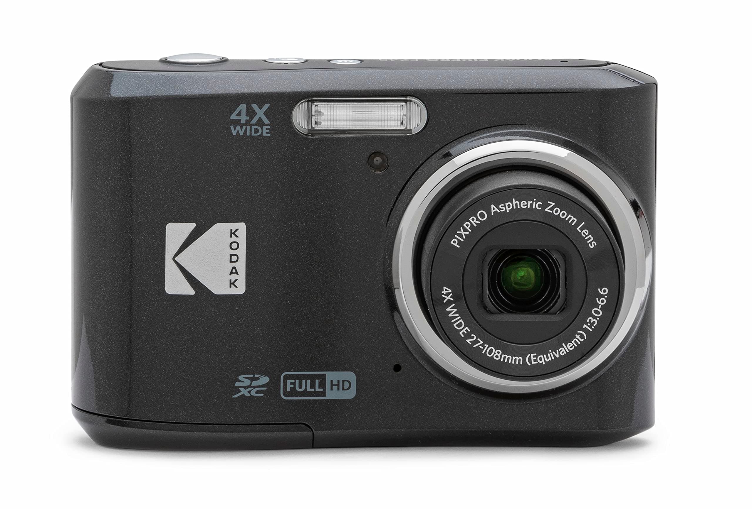 KODAK Pixpro FZ45-16.44 Megapixel Digitale Kompaktkamera, 4X optischer Zoom, 2.7 Zoll LCD, 720p HD-Video, AA-Batterie - Schwarz wenig Angebot bei HelloDeals