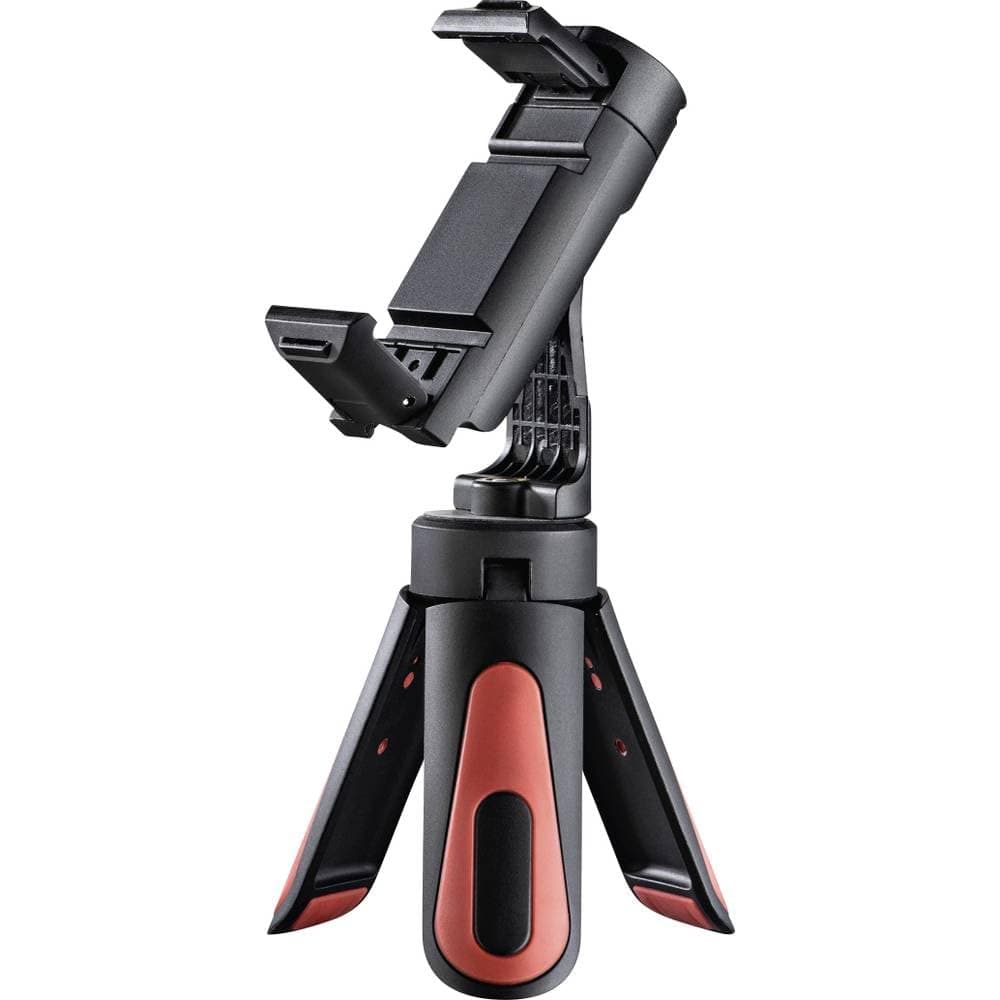Hama Handy Stativ (Ministativ mit Handyhalterung für Selfies, drehbar und neigbar im Quer- und Hochformat, ideal als Reisestativ, Stativ für Smartphones von 5,8 bis 8,5cm Breite, 1/4 Zoll Schraube) Angebot bei HelloDeals