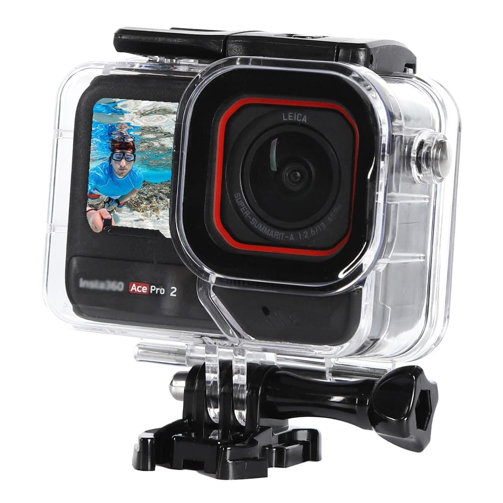 SHOOT Wasserdichtes Gehäuse mit Anti-Beschlag Einsatz für Insta360 Ace Pro 2, Wasserdicht bis zu 30M/98FT, Tauchgehäuse für Insta360 Ace Pro 2 Action Kamera Angebot bei HelloDeals