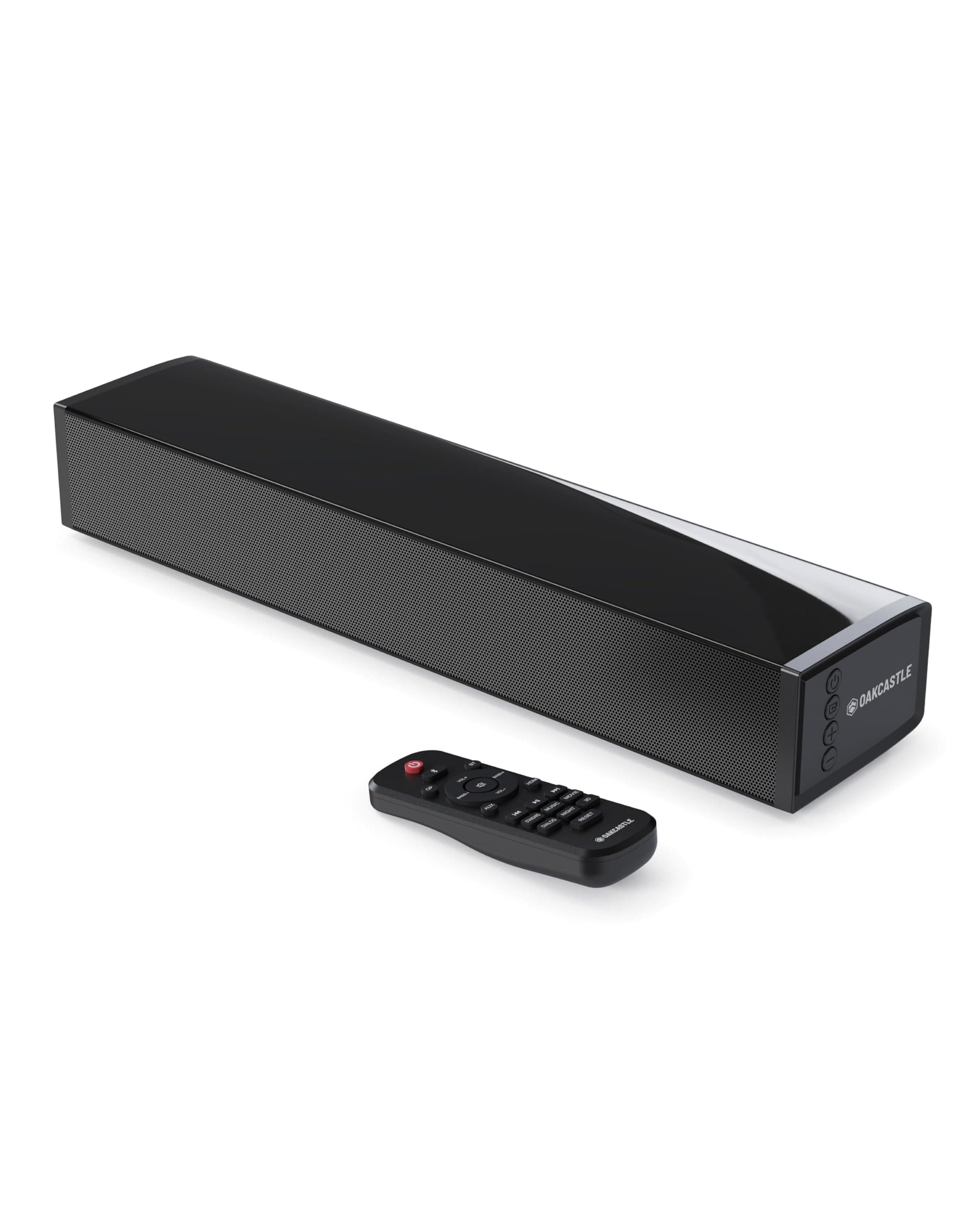 Oakcastle SB40 Soundbar für TV Geräte | Bluetooth Mini Sound Bar | 60W 2.0 TV Lautsprecher für Fernseher | PC Gaming Soundbar | HDMI ARC Sound Bar mit AUX | Inklusive Wandhalterung und Fernbedienung Angebot bei HelloDeals