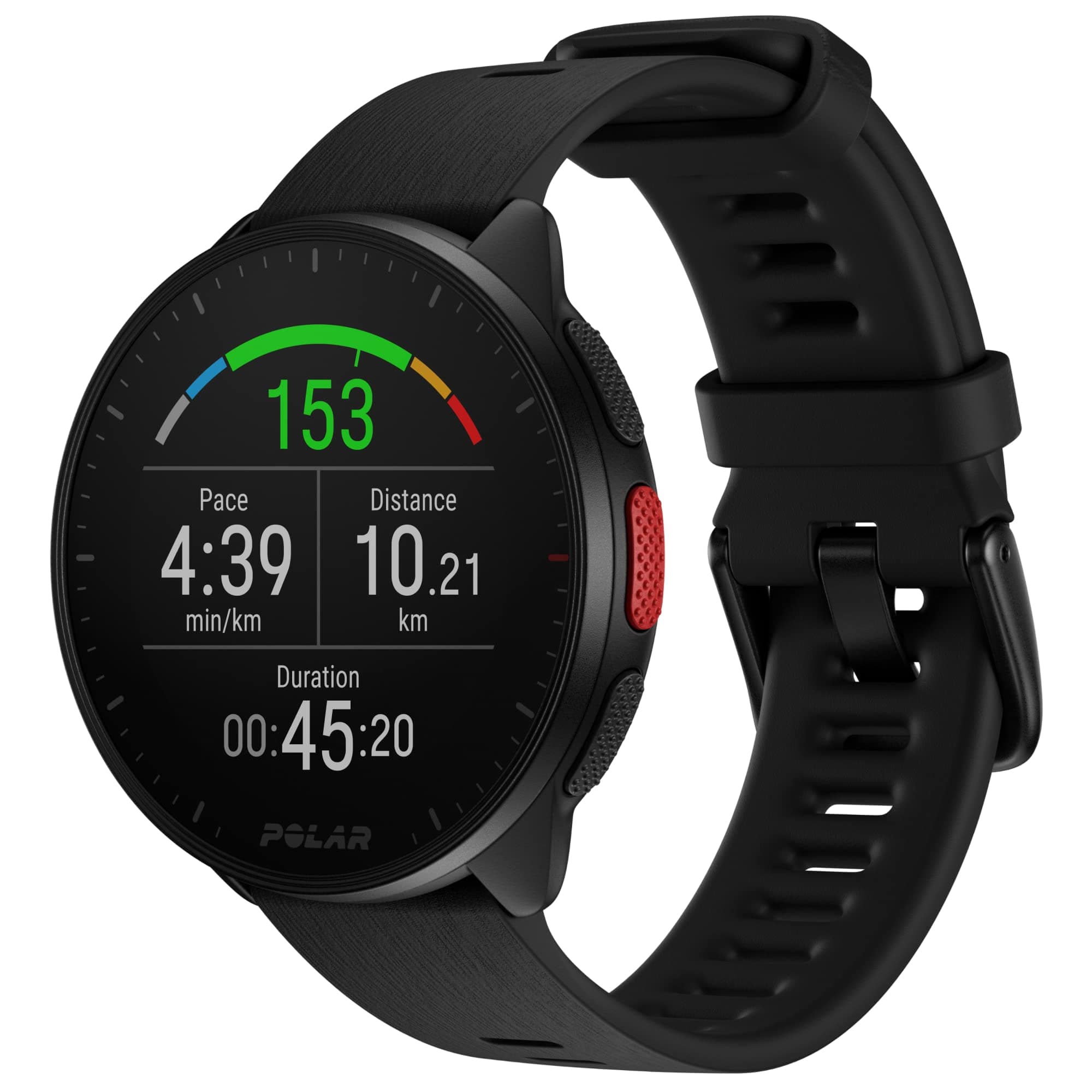 Polar Pacer - GPS-Laufuhr - sehr schneller Prozessor - Ultraleicht - helles Display - griffige Tasten - personalisiertes Trainingsprogramm & Erholungsfunktionen - Pulsmesser - Musiksteuerung Night Black Pacer Angebot bei HelloDeals