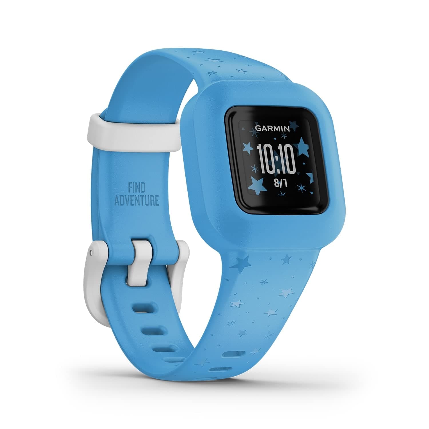Garmin vívofit jr. 3 – wasserdichter, digitaler Aktivitätstracker für Kinder ab 4 Jahren, Schrittzähler, großes 1,4 cm Display, Notfallkontakt, bis zu 1 Jahr Batterielaufzeit, Abenteuerwelt & Quiz Blau Garmin Angebot bei HelloDeals