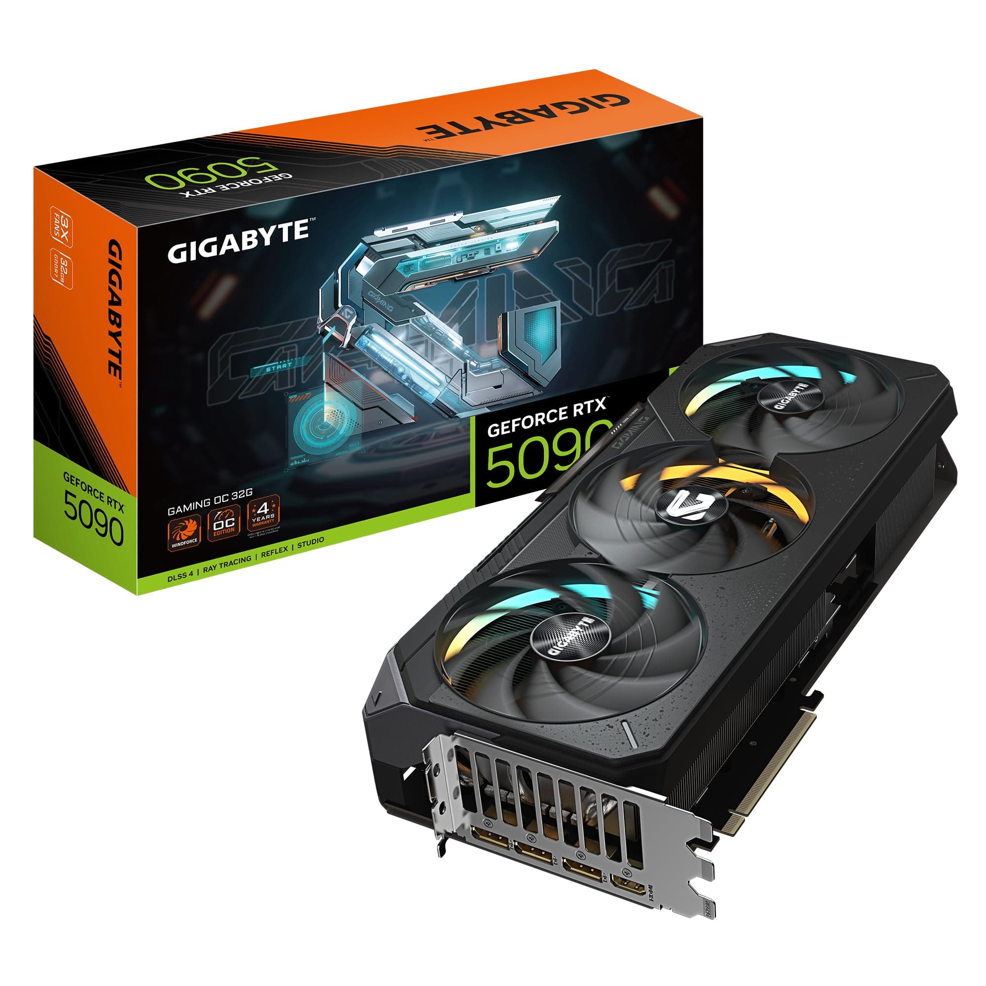 Gigabyte GeForce RTX 5090 Gaming OC 32G Grafikkarte - 32GB GDDR7, 512 Bit, PCI-E 5.0, 2550MHz Core Clock, 3 x DP 2.1a, 1 x HDMI 2.1b, NVIDIA DLSS 4, GV-N5090GAMING OC-32GD Full-Height/Full-Length (FH/FL) Angebot bei HelloDeals