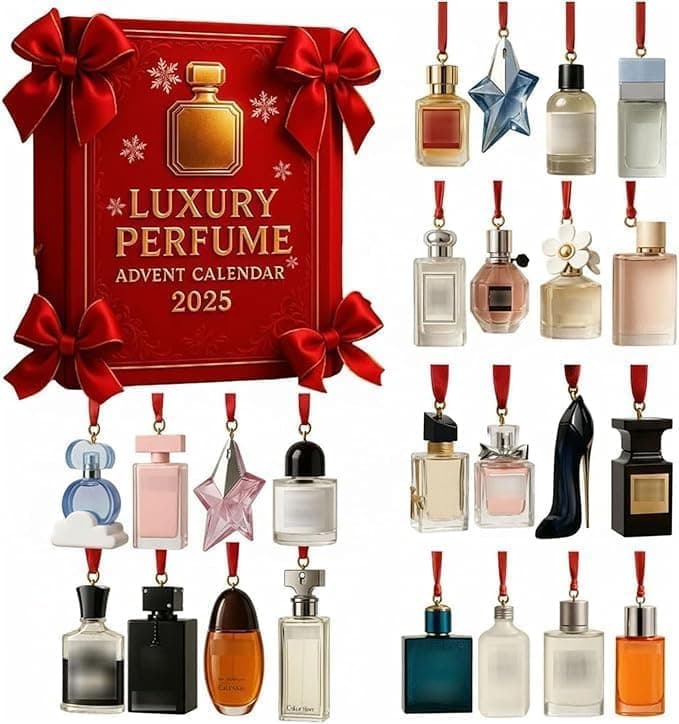Luxus-Parfüm-Adventskalender, 24-Tägiges ParfüM-Geschenkset, 24 Tage Designer-Düfte FüR Damen Und Herren – Premium-Geschenkset Für Den Countdown Bis Weihnachten Angebot bei HelloDeals