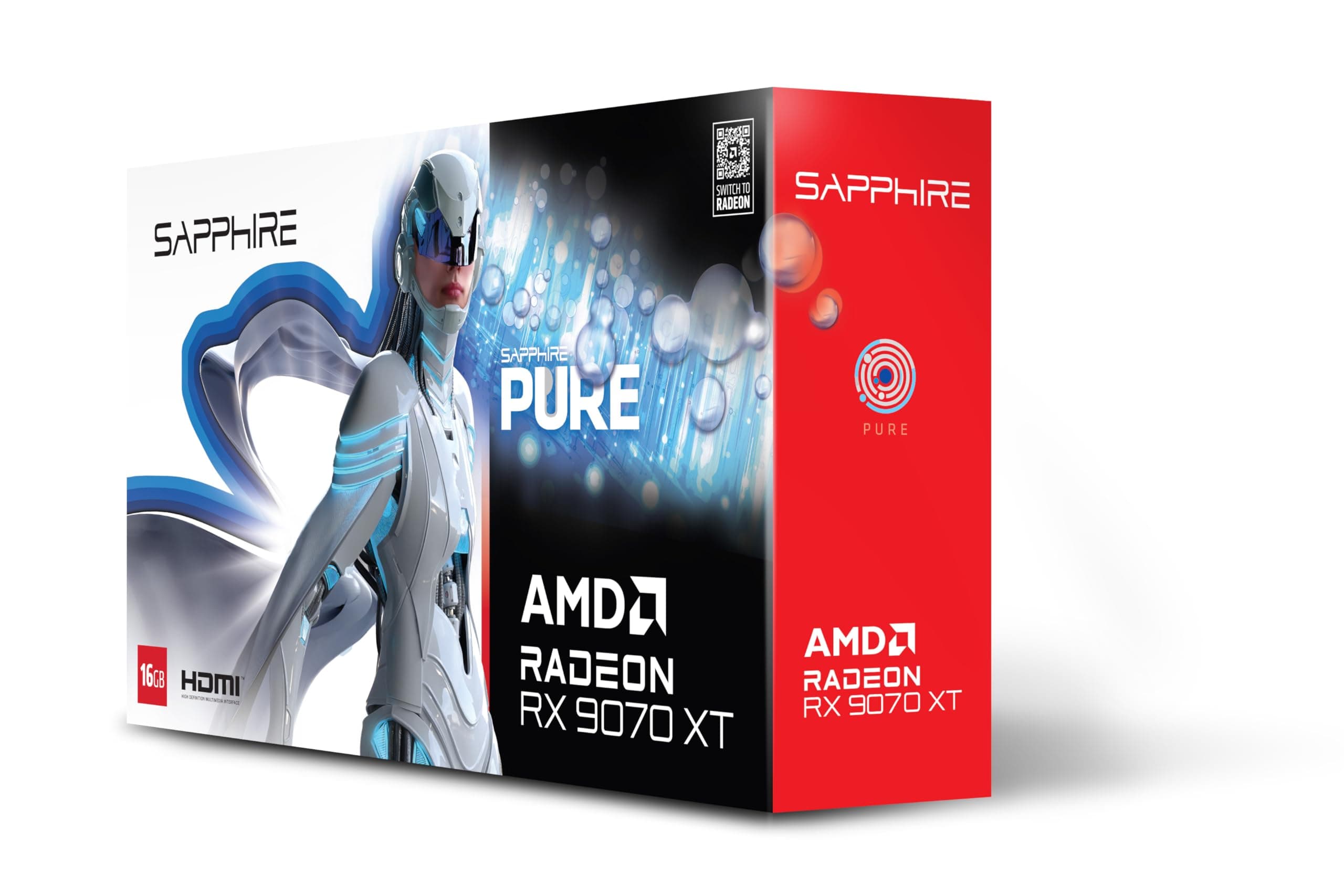 Sapphire Pure Radeon RX 9070 XT AMD 16 GB GDDR6 Grafikkarte 16.384 MB SAPPHIRE PURE OC GBGrafikkategorie: Gaming High-End Grafikfamilie: Modell: RADEON Grafikspeicher Grösse: Schnittstelle Angebot bei HelloDeals