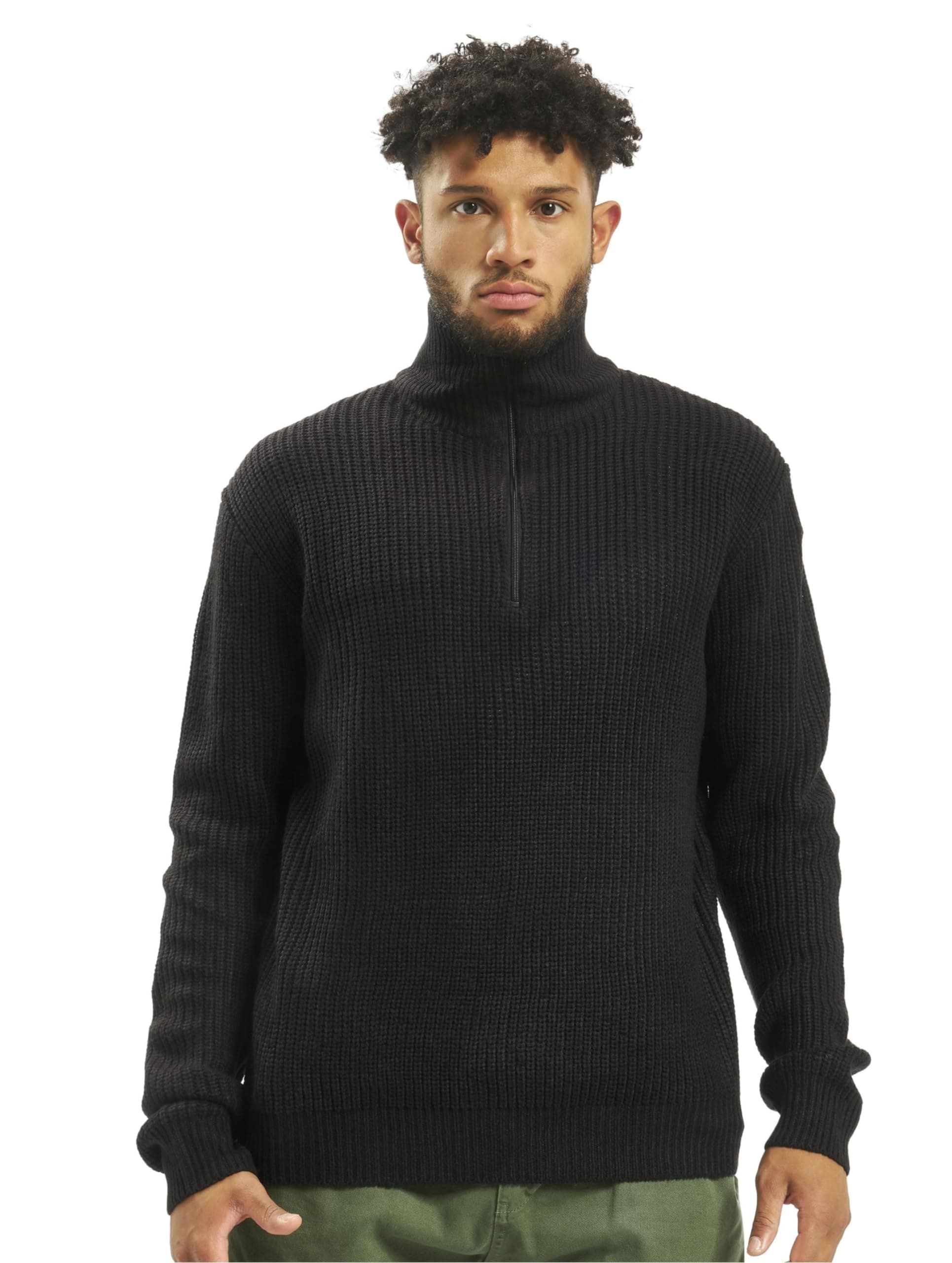 Brandit Marine Pullover Troyer, Verschiedene Farbvarianten, Größen S (46/48) bis 5XL (64) L Schwarz Angebot bei HelloDeals