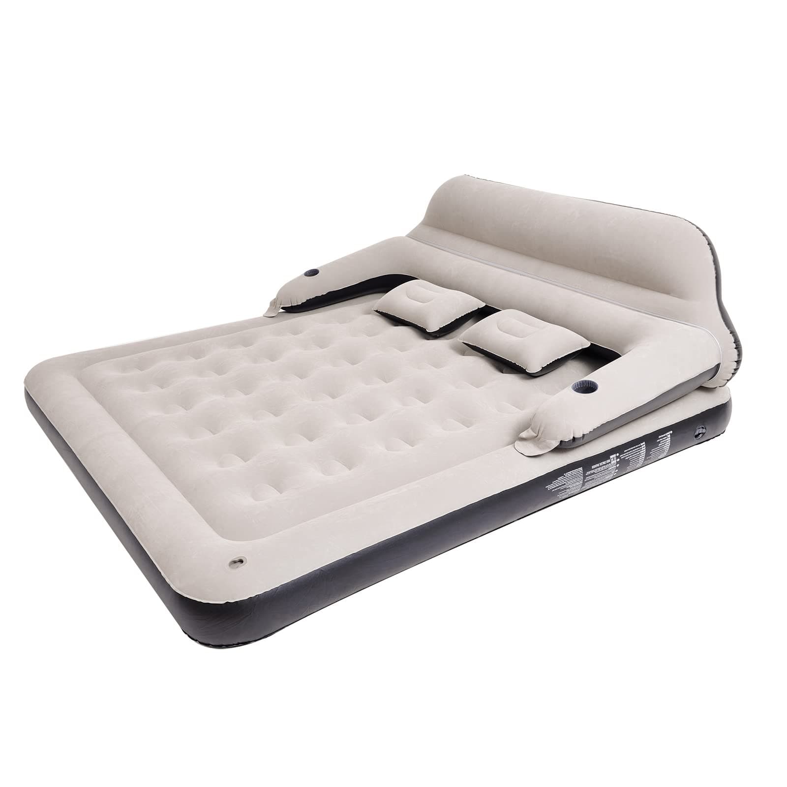 RAPTAVIS King Size Luftmatratze Schlafsofa mit Kopfteil und Kissen, aufblasbares Bett für Outdoor Übernachtung Angebot bei HelloDeals