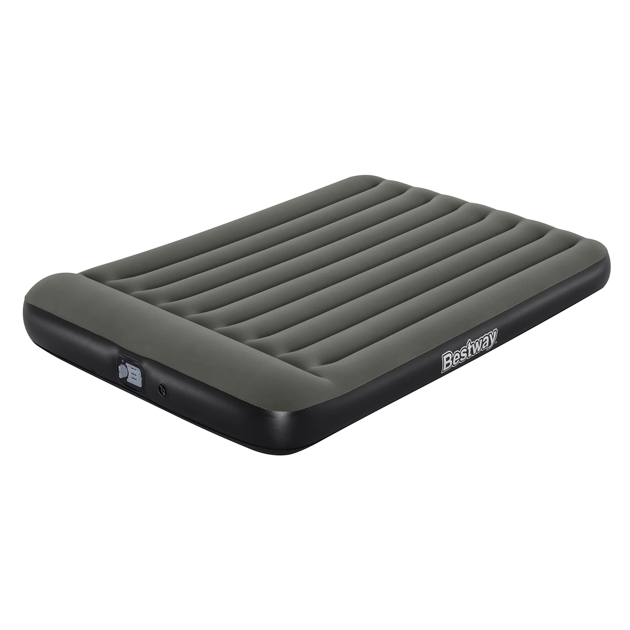 Bestway TriTech Luftbett mit integrierter Akku-Pumpe Double XL/Lo 203 x 152 x 30 cm, Grau Angebot bei HelloDeals