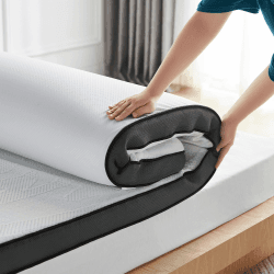 LINSY HOME Matratzentopper Gel Topper 180x200cm,7,5cm Höhe Topper aus Gel Memory Foam, H2&H3 Härte Gel Matratzentopper, mit Waschbaren Bezug 180 x 200 cm Angebot bei HelloDeals