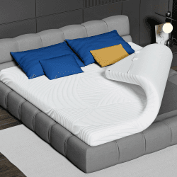 Matratzentopper 160x200cm Memory Foam - Bequeme Matratzen Topper 5cm Visco-Schaum Ergonomische Unterstützung für Boxspringbett Wohnmobil Schlafsofa Antirutsch-Bänder, CertiPUR-US & Öko-Tex 160x200x5 cm Weiß Angebot bei HelloDeals