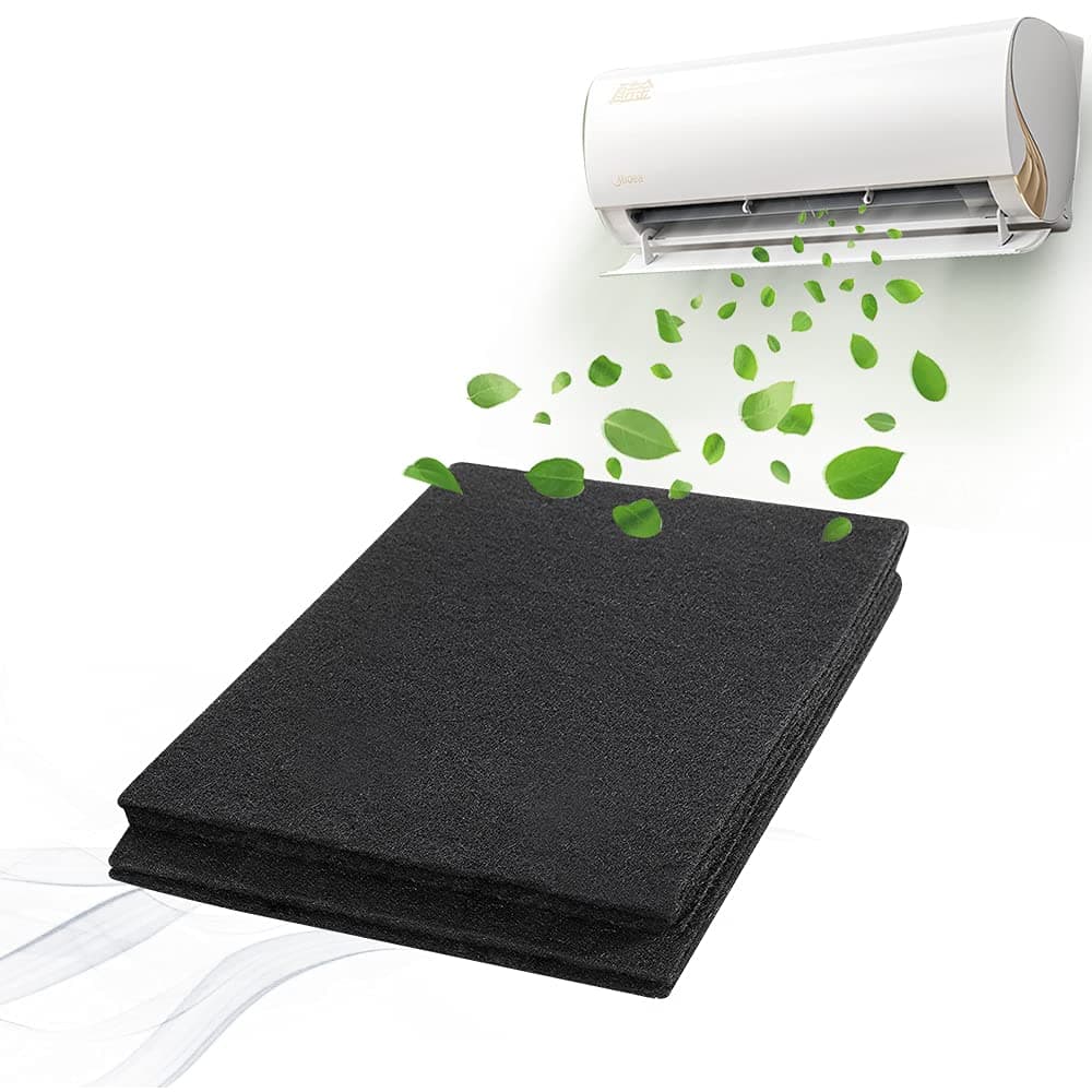 2 Stück Dunstfilter Zuschneidbar Kohlefilter Universal Aktivkohle Vliesfilter Flach Flauschfilter Ersatz Abzugshaube Filter Schwarz Aktivkohlefilter Dunstabzugshaube für Luftreiniger Angebot bei HelloDeals