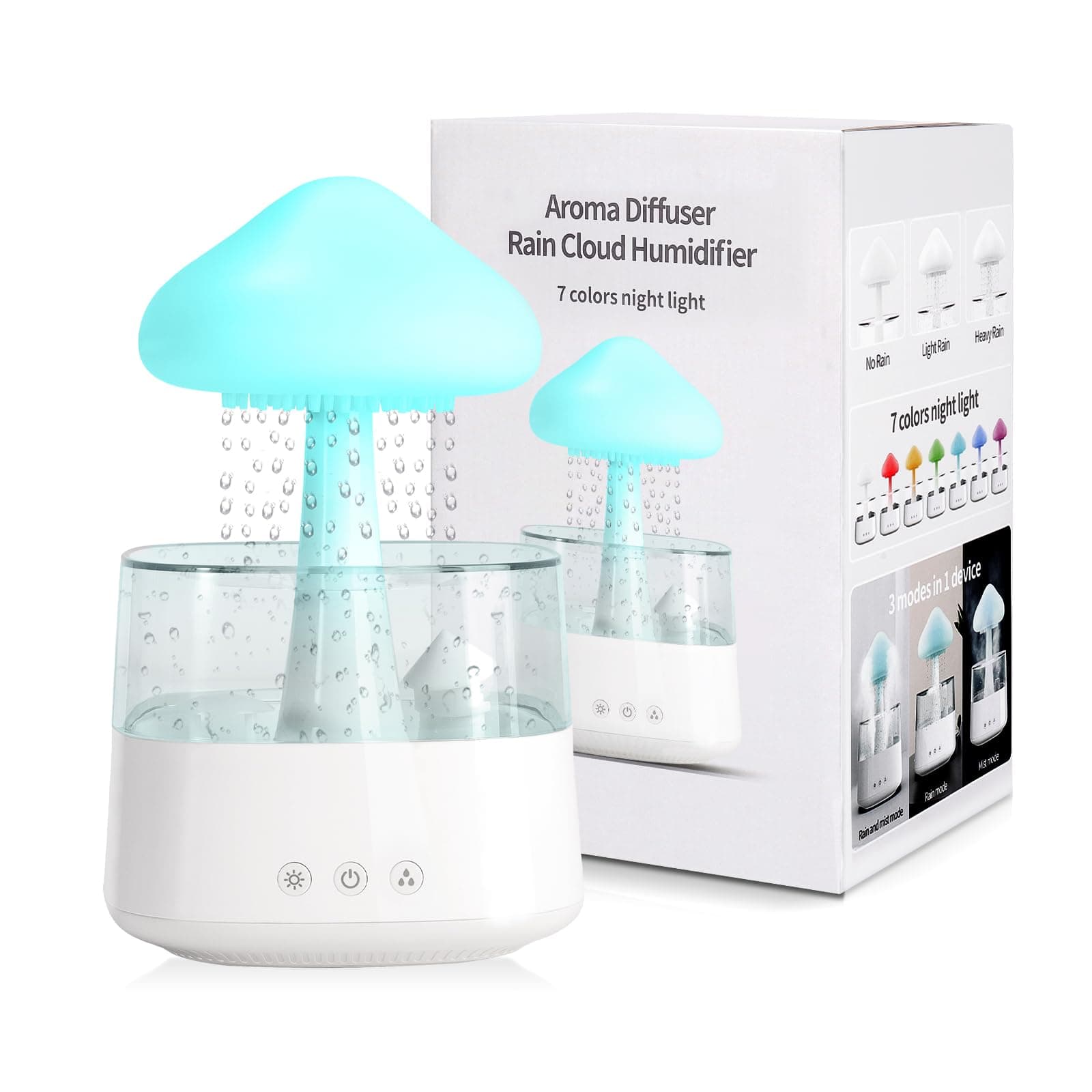 Luftbefeuchter, 450ML Luftbefeuchter Kinderzimmer, luftbefeuchter schlafzimmer,BPA-Frei, Auto Abschaltung, Leicht zu Reinigender Humidifier für Büro, Pflanze (08 Weiß) Angebot bei HelloDeals