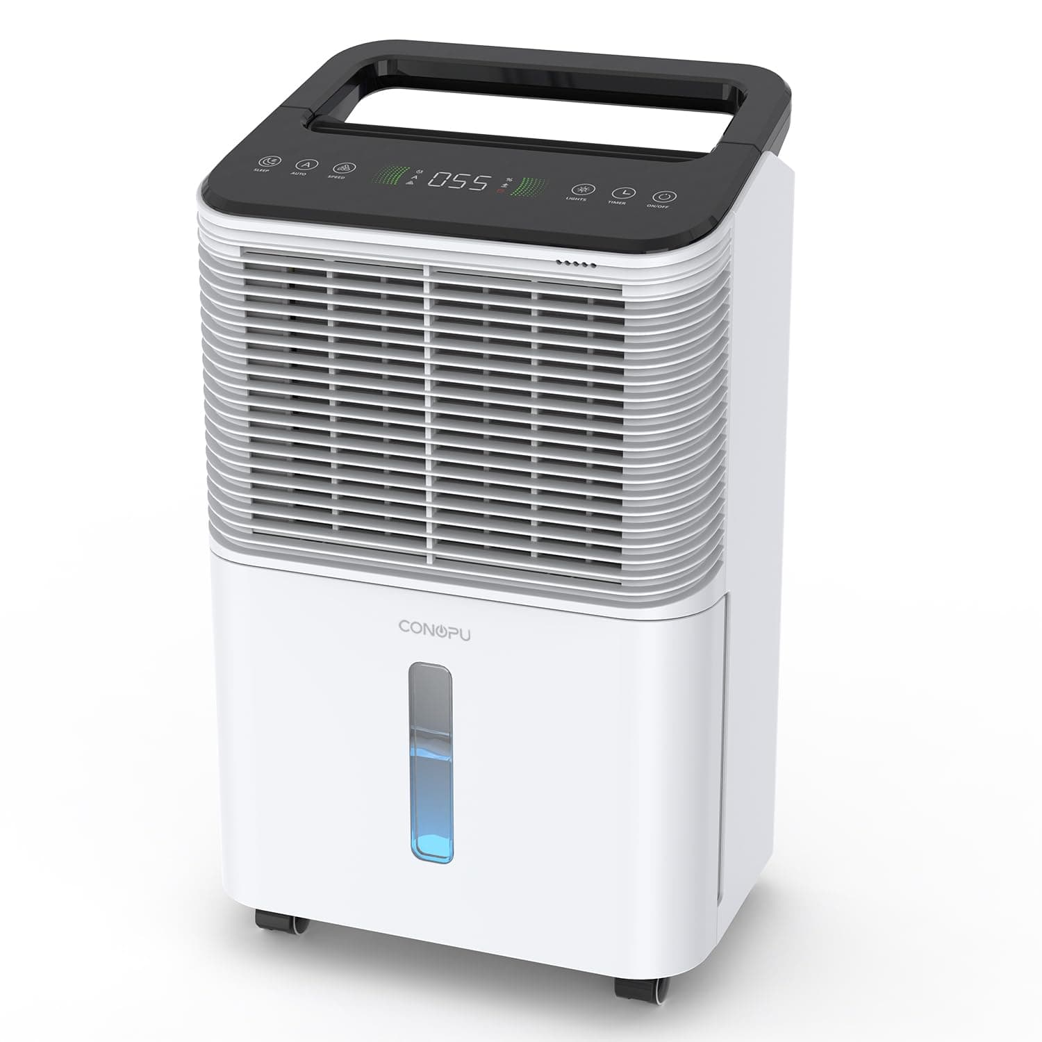 Luftentfeuchter 16L/Tag, Ultra-leiser Luftentfeuchter Elektrisch, Intelligentes Zentralsteuerungs, AUTO Modus, Feuchtigkeitsanzeige Licht, 24H Timer, Raumentfeuchter, Mehr Effizient Angebot bei HelloDeals