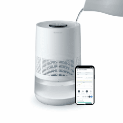 BLUEAIR Premium Smart Luftbefeuchter für Räume bis zu 46 m²: 3,5 l spülmaschinenfester Tank, besserer Schlaf dank Verdunstungstechnologie, Auto- und Nachtmodus Humidifier H35i Angebot bei HelloDeals