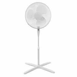 ito Standventilator 40 cm Durchmesser weiß-oszillierend + 3 Geschwindigkeiten einstellbare Höhe/Verstellbarer Neigungswinkel, 40 x 14 x 125 cm Angebot bei HelloDeals