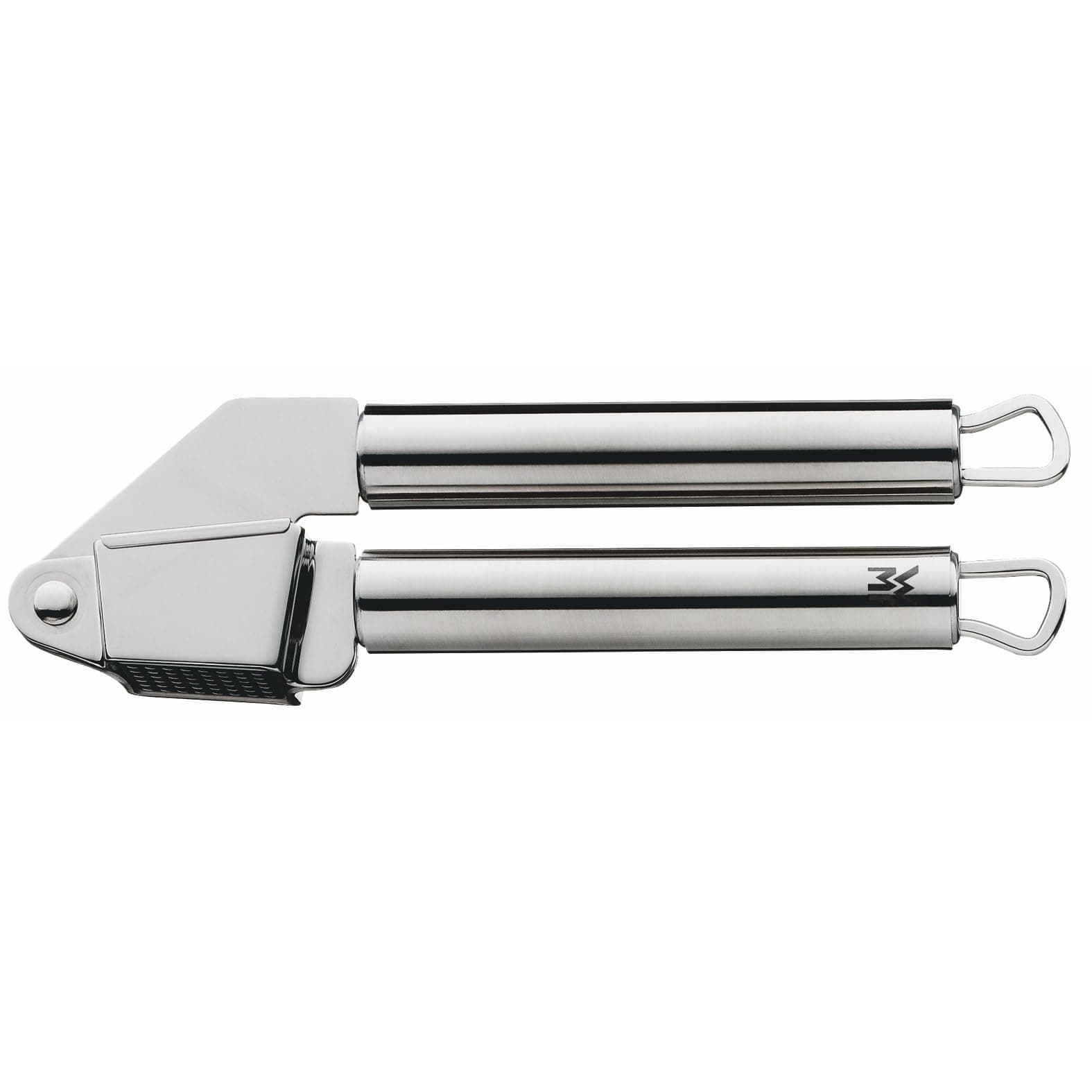 WMF Profi Plus Knoblauchpresse Edelstahl 17,5 cm, Cromargan Edelstahl teilmattiert, Knoblauchpresse spülmaschinengeeignet Single Angebot bei HelloDeals