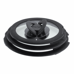 Tefal Ingenio Glasdeckel 3-tlg. Set 16/18/20 cm mit Klappgriffen, kompatibel mit Ingenio Topf und Pfannensets, stapelbar, platzsparendes Design, spülmaschinengeeignet, beschleunigt Garzeit, L98491 Glasdeckel-Set Angebot bei HelloDeals