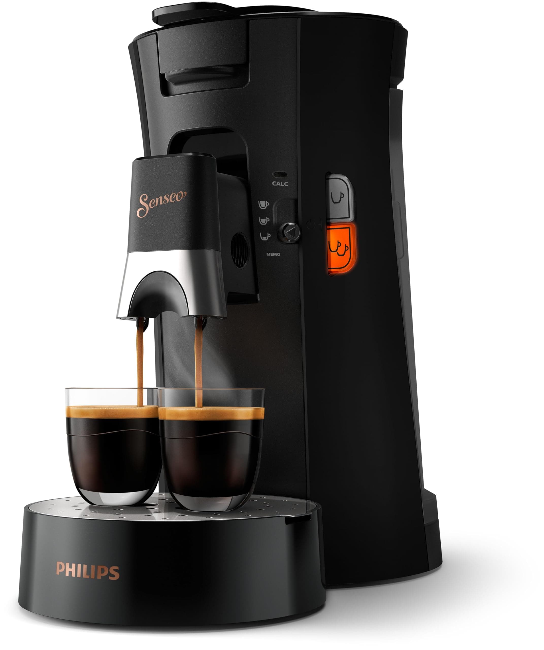 Philips Senseo Select Kaffeepadmaschine mit Kaffeestärkewahl und Memo-Funktion, aus recyceltem Plastik, Farbe: Schwarz (CSA240/60) Nur Maschine Schwarz Angebot bei HelloDeals