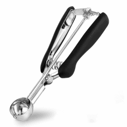 Eisportionierer Edelstahl 3 cm, TJ POP Klein Eislöffel Portionierer 10ml mit Auslöser und Komfortablem Griff Für Eiscremekugel, Backen, Melonenkugel 30mm Angebot bei HelloDeals
