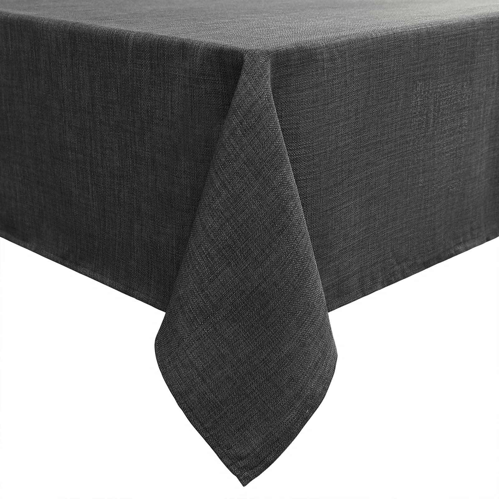 smiry Leinenoptik Tischdecke Abwaschbar Lotuseffekt Eckig 100 x 140 cm Tischtuch Leinendecke Wasserabweisend Tafeldecke Tischwäsche Fleckschutz, Dunkelgrau 140 x 100 cm (Rechteckig) Dunkelgrau Angebot bei HelloDeals
