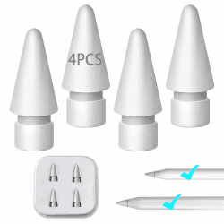 Ersatzspitzen Für Apple Pencil Spitze, Langlebig Apple Pencil 1./2. Generation Spitze Mit Aufbewahrungsbox - 4er Ersatzspitzen Für Apple Pencil Spitzen, Glatt Ersatzspitzen Für Apple Pencil Tips Angebot bei HelloDeals
