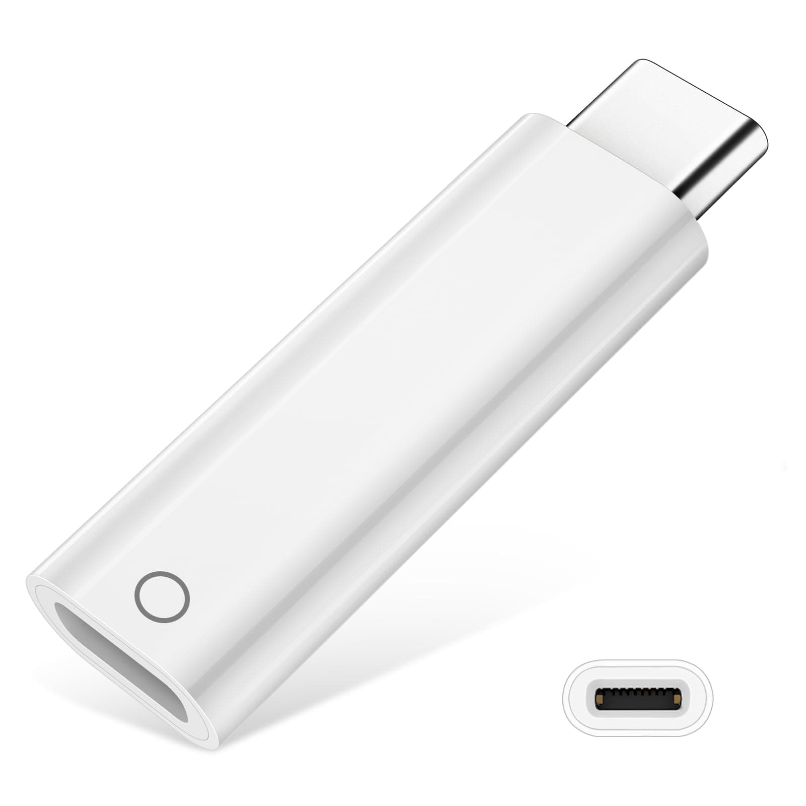 Ladeadapter für A-pple Pencil 1Gen,Bluetooth USB-C auf Pencil Adapter für ApplePencil und iPad 10th,Adapter USB-C Stecker auf Light-ning BuchseAdapter Kompatibel mit Apple Pencil und iPad A16 2025 Angebot bei HelloDeals