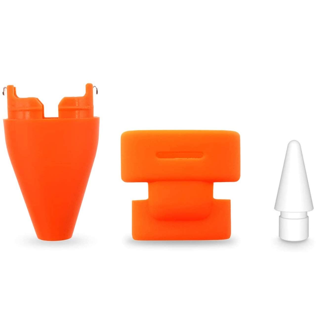 sciuU Ersatz-Set von Spitzen + Kappe Kompatibel mit Logitech Crayon Digitaler Zeichenstift - Bleistiftspitze + Schutzkappe + Spitzenabdeckung, Orange Angebot bei HelloDeals