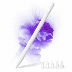 Universal Tablet Stift Stylus Pen für alle Tablet Phone für Android Samsung Lenovo Huawei XiaoMi Vivo mit 5 Tipps,1.5mm Stiftspitze 30min Schnellladung magnetische Adsorption Universal-Stift-1 Angebot bei HelloDeals