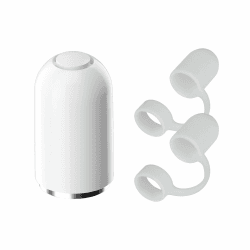 Pencil Kappe, Pencil Kappenhalter, iPencil Magnetische Ersatzkappe und Halter, Magnetische Ersatzkappe und Halter (1 Stück Kappe & 2 Stück Kappenhalter, Weiß) Angebot bei HelloDeals