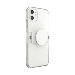 PopSockets: PopGrip Slide Stretch Antihaft-Telefonständer und -Griff mit eckigen Kanten und einem austauschbaren Top - Kompatibel mit den meisten Smartphones - Stretch White Angebot bei HelloDeals