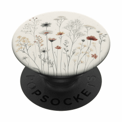 Wildblumen Blume PopSockets Pop-Griff (PopSocket) Schwarz Geblümt Klebender Phone-Grip CELL_PHONE_GRIP Kunststoff Adhesive Auswechselbarer Halter Adhesive PopGrip Angebot bei HelloDeals
