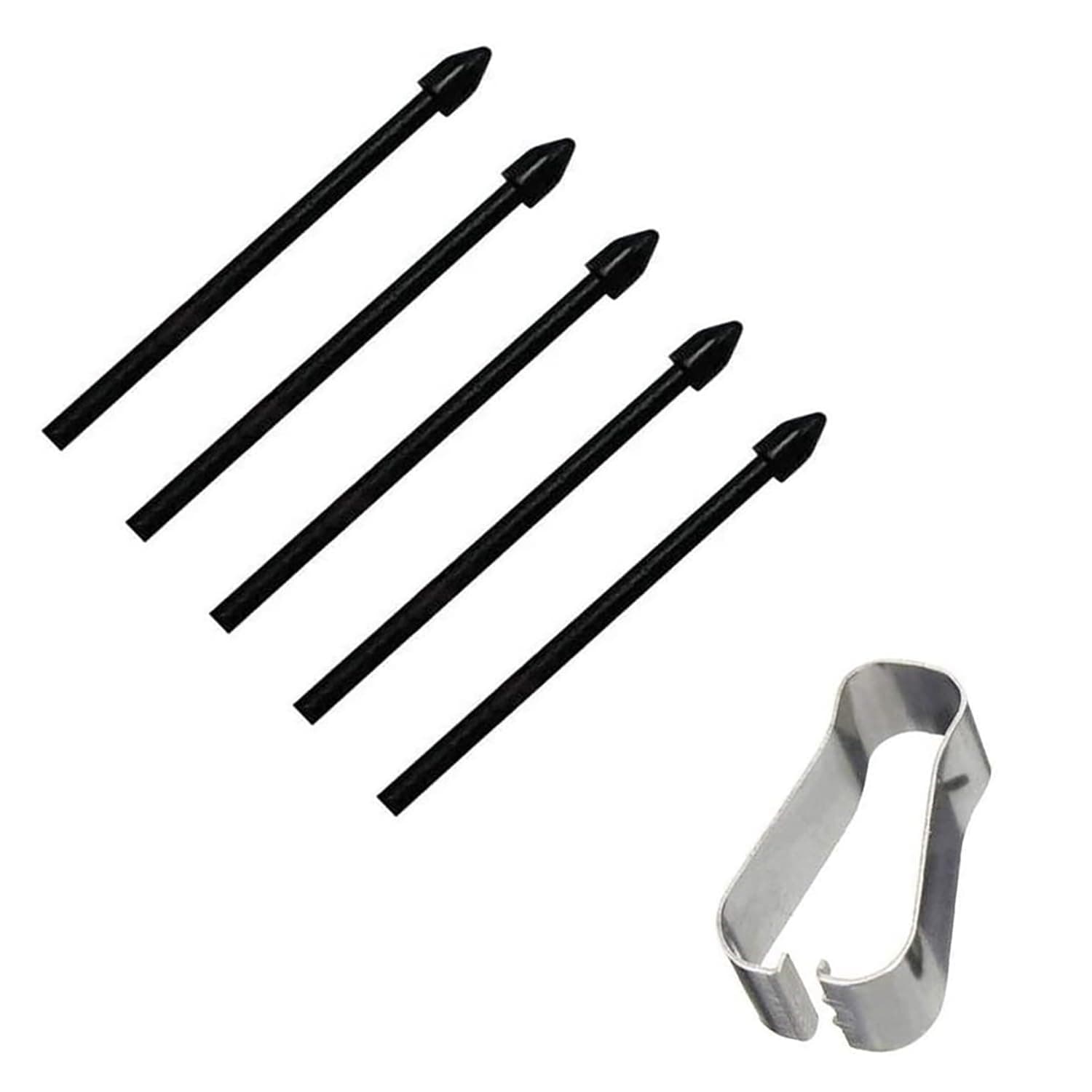 S-Pen Ersatzspitzen für Samsung Galaxy Tab S7 FE/Tab S7 / Tab S7+ Plus/Galaxy Tab S8 / Tab S8+ Plus/Tab S8 Ultra Berühren Sie Stylus S Pen Tips Nibs Werkzeugsatz nachfüllen, 5 pcs (Schwarz) Angebot bei HelloDeals