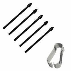 S-Pen Ersatzspitzen für Samsung Galaxy Tab S7 FE/Tab S7 / Tab S7+ Plus/Galaxy Tab S8 / Tab S8+ Plus/Tab S8 Ultra Berühren Sie Stylus S Pen Tips Nibs Werkzeugsatz nachfüllen, 5 pcs (Schwarz) Angebot bei HelloDeals