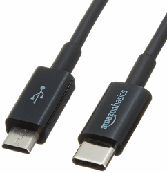 Amazon Basics Verbindungskabel, USB-C auf Micro USB Typ B, USB 2.0, 0.9 m, Schwarz Schwarz 0,9 m Angebot bei HelloDeals