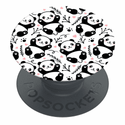 PopSockets | PopGrip | Ausziehbarer Halterung und Griff für Smartphones und Tablets | Fingerhalter Basic Panda Boom Angebot bei HelloDeals