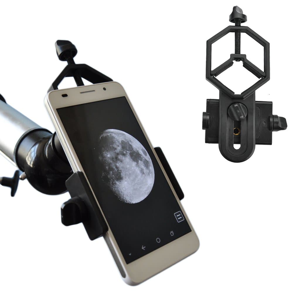SOLOMARK Universal Telefon Adapter und Mount Stativ-Halterung für Smartphone Sony Samsung Moto - Kamera- Spektiv/Teleskop/Mikroskop/Ferngläser Angebot bei HelloDeals