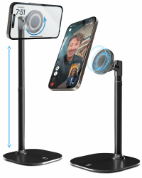 Cooper MagStand - Höhenverstellbarer Magnetischer iPhone-Ständer für den Schreibtisch und Videoaufnahmen - MagSafe Halterung für iPhone 16 Pro Schwarz Netto Angebot bei HelloDeals