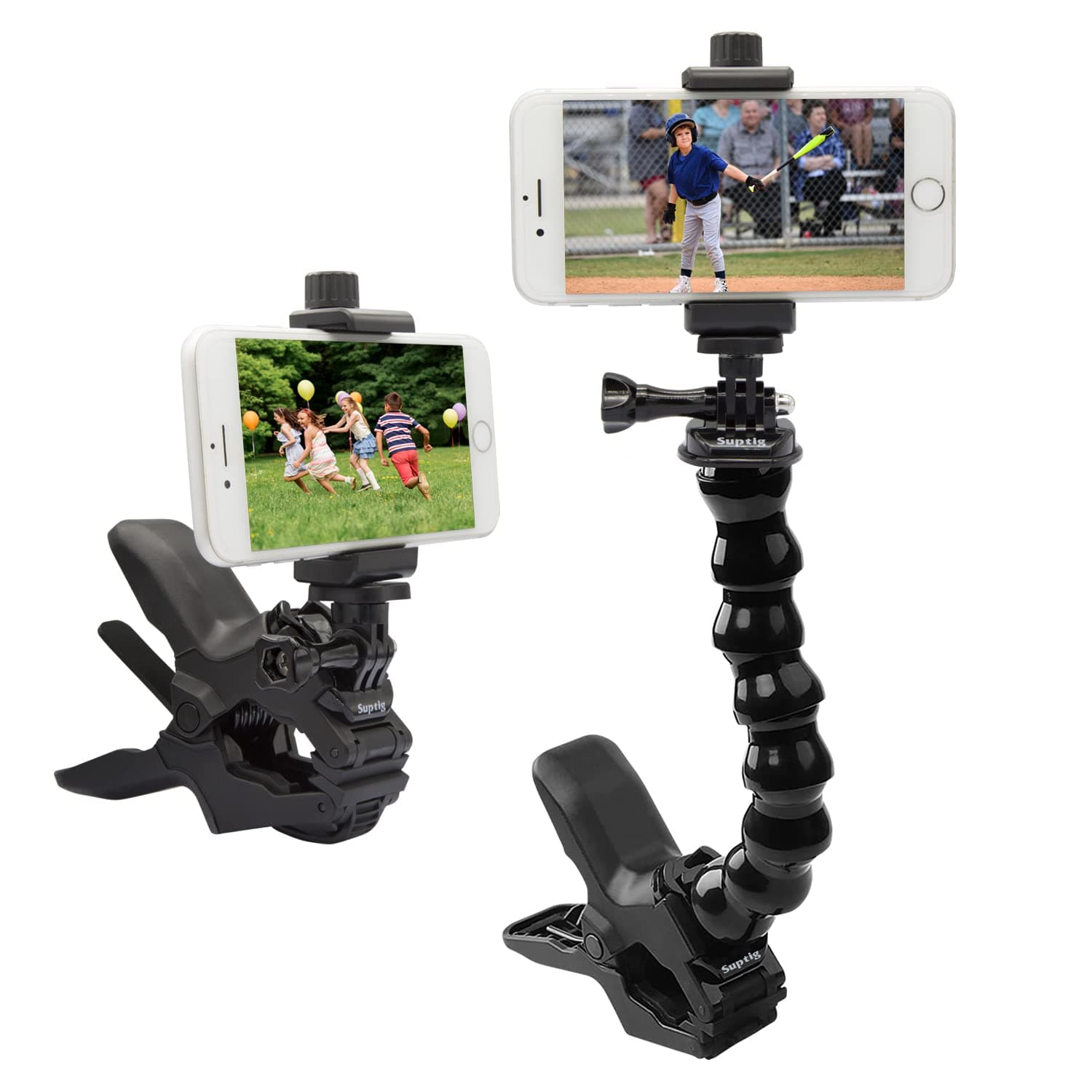 Suptig Handyhalterung, Schwanenhals-Halterung, Handy-Klemmclip für Stange, Handy-Halterung, kompatibel mit All iPhone, Samrt Phone. Angebot bei HelloDeals