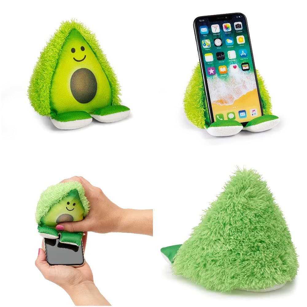 Plusheez Handyhalter 2-in-1-Telefonständer mit Mikrofasertuch Bildschirmreiniger Universeller Telefonständer für Kinder, Kinder und Erwachsene Kompatibel mit eReader/Kindle/Smartphone/kleinem Tablet Avocado Angebot bei HelloDeals