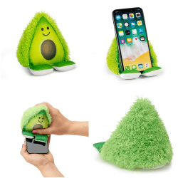 Plusheez Handyhalter 2-in-1-Telefonständer mit Mikrofasertuch Bildschirmreiniger Universeller Telefonständer für Kinder, Kinder und Erwachsene Kompatibel mit eReader/Kindle/Smartphone/kleinem Tablet Avocado Angebot bei HelloDeals
