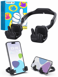 Geschenke für Frauen Männer Mädchen und Jungen Handyhalterung: Weihnachten Geschenk Yeah-Geste Handyhalter Nikolaus Handyständer für Tisch Kleine Gadgets Kinder zu Weihnachten Geburtstag (Schwarz) Schwarz 1 Angebot bei HelloDeals