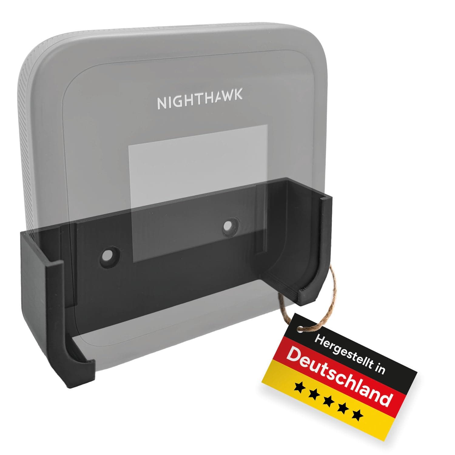 Halterung passend für Netgear Nighthawk Router M3, M6, M6-Pro, Made in Germany, 100% passgenau, als Standfuß und Wandhalterung nutzbar (M3 / M6 / M6-Pro) Angebot bei HelloDeals