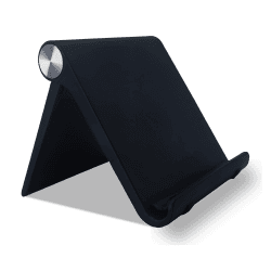 Handy Ständer Tisch Handyhalterung Tablet Ständer Handy Halter Kompatibel mit Iphone 12-11 , Ipad , Samsung, Huawei, Xiaomi, usw. bis 10,5 zoll (schwarz) Angebot bei HelloDeals
