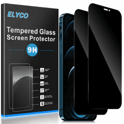 Sichtschutz Schutzfolie für iPhone 12 Pro für Panzerglas, 2 Stück Anti-Spy Sichtschutzfolie, Sichtschutz Panzer Schutz Glas, Privacy Displayschutz - 9H Härte, Kratzfest, Blasenfrei Apple iPhone 12 Pro Angebot bei HelloDeals