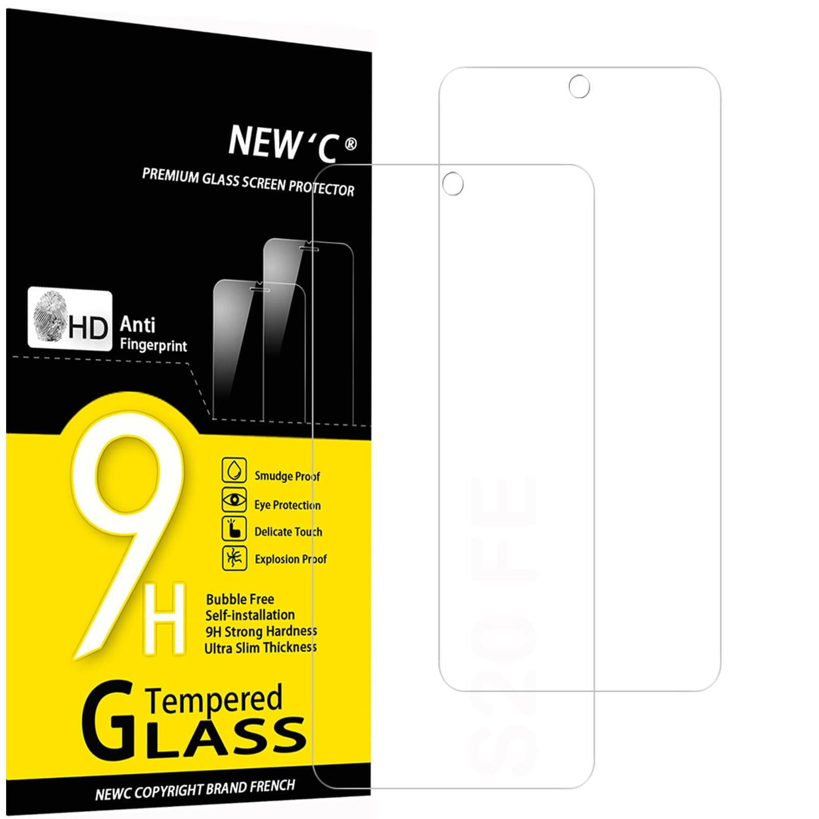 NEW'C 2 Stück für Samsung Galaxy S20 FE 5G für Panzerglas, Frei von Kratzern, 9H Härte, HD Displayschutzfolie, 0.33mm Ultra-klar, Ultrabeständig Angebot bei HelloDeals