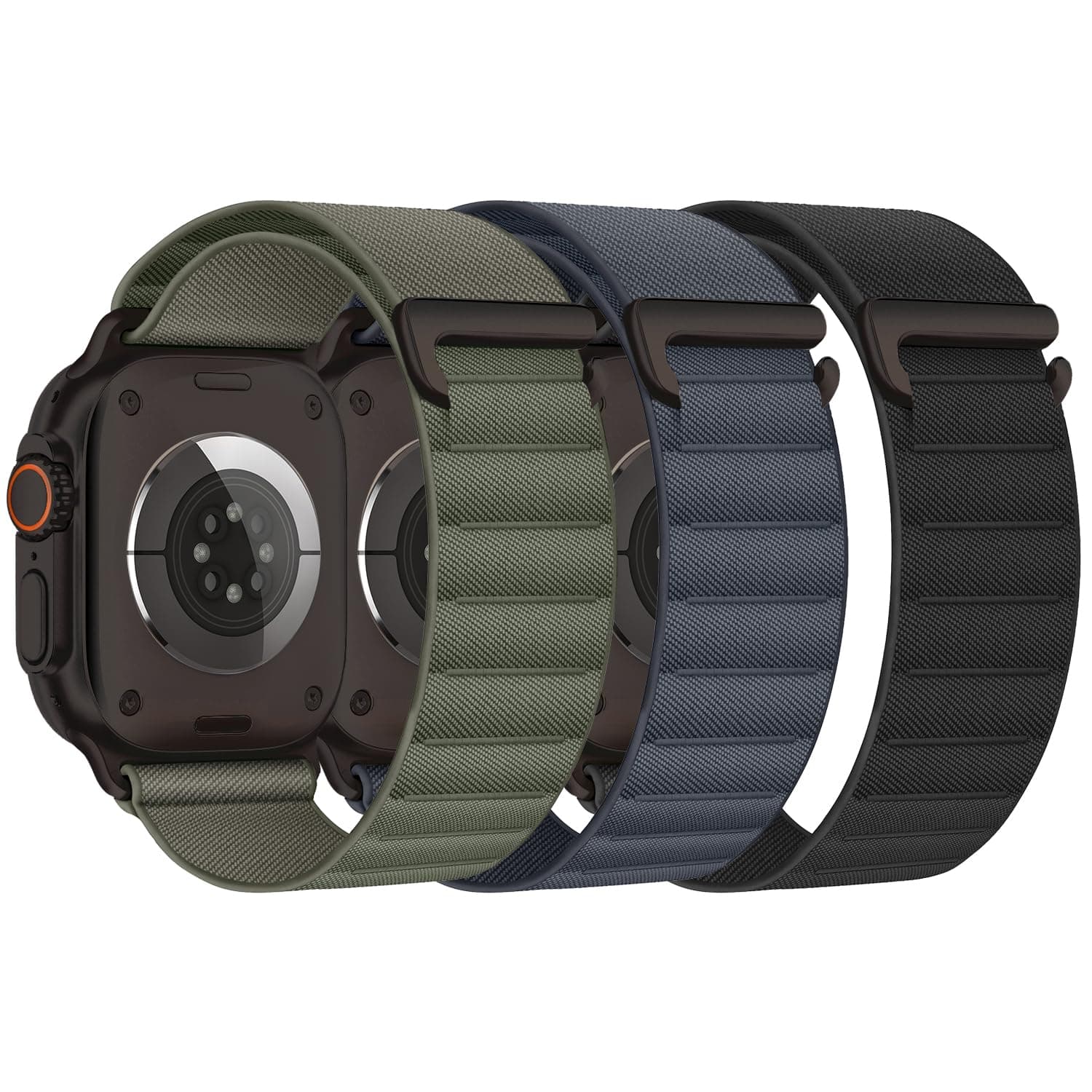 3 Stück Alpine Loop Kompatibel mit Apple Watch Armband 45mm 44mm 46mm 49mm 42mm für Damen Herren, Sport Loop Nylon Sportarmband mit C-Haken für iWatch Ultra 3 2 SE Series 11 10 9 8 7 6 5 4 3 2 1 44MM/45MM/46MM/49MM/42MM(Series 3 2 1) Schwarz/Grün/Marinebl Angebot bei HelloDeals