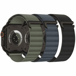 3 Stück Alpine Loop Kompatibel mit Apple Watch Armband 45mm 44mm 46mm 49mm 42mm für Damen Herren, Sport Loop Nylon Sportarmband mit C-Haken für iWatch Ultra 3 2 SE Series 11 10 9 8 7 6 5 4 3 2 1 44MM/45MM/46MM/49MM/42MM(Series 3 2 1) Schwarz/Grün/Marinebl Angebot bei HelloDeals